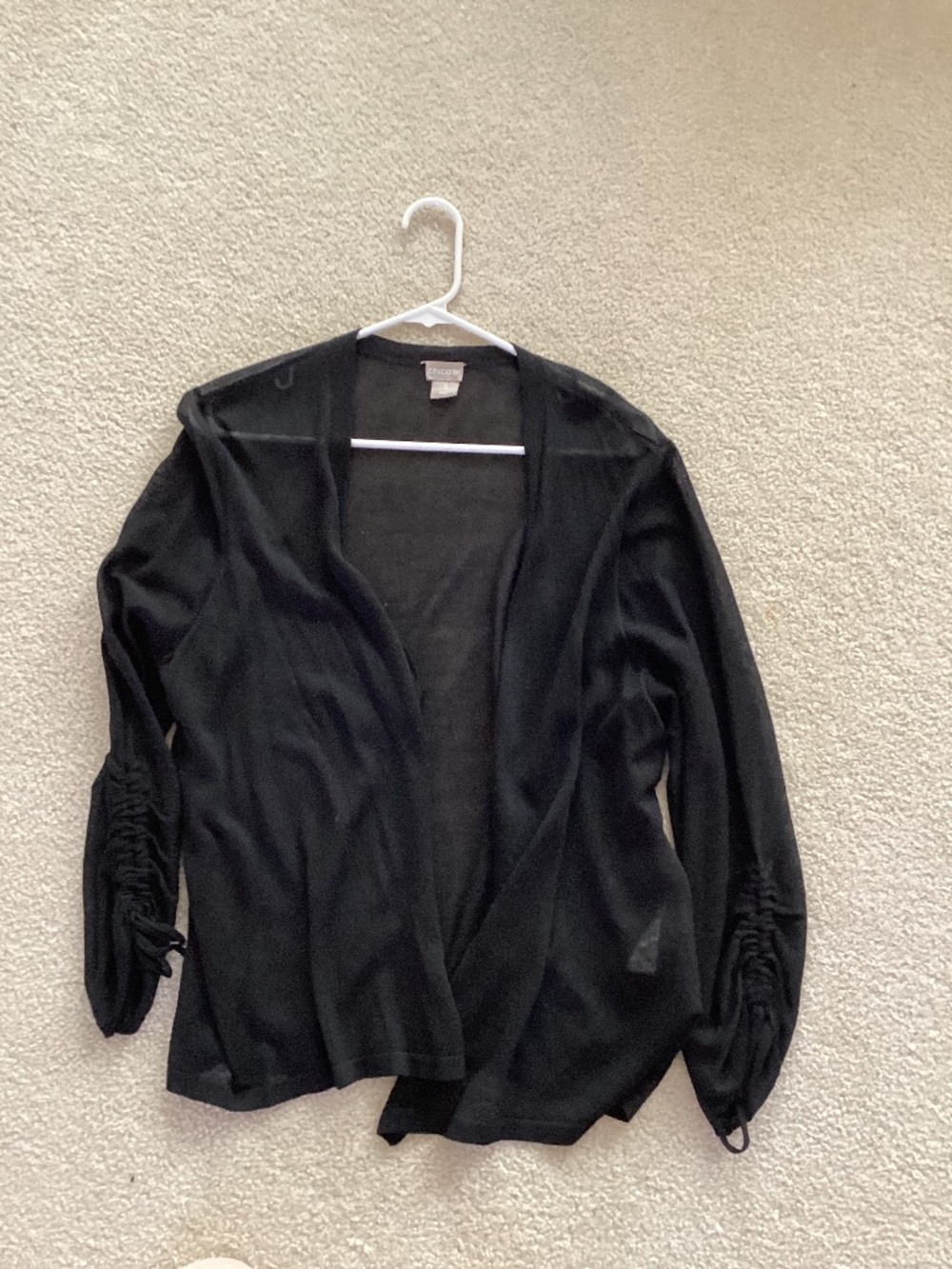 Chico’s lightweight black cardigan 3